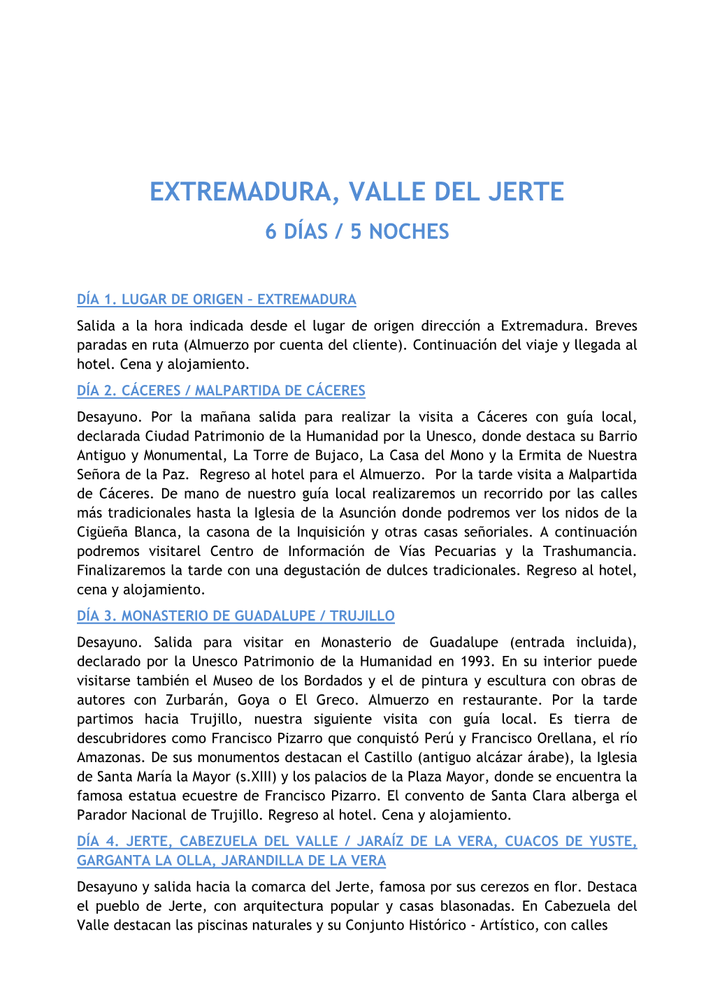 Extremadura Valle Del Jerte 2018