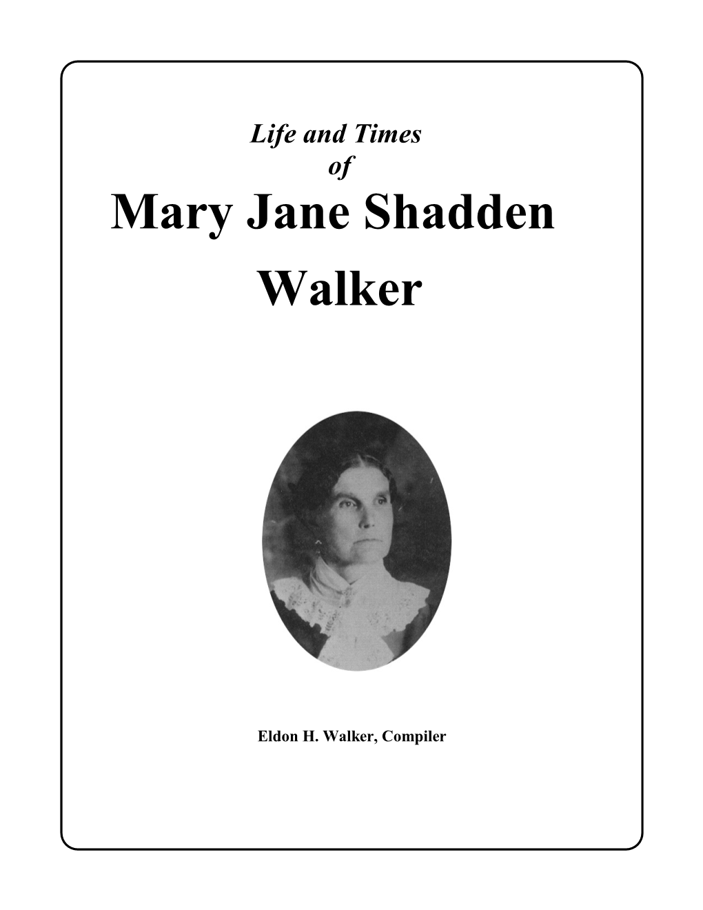 Mary Jane Shadden Walker