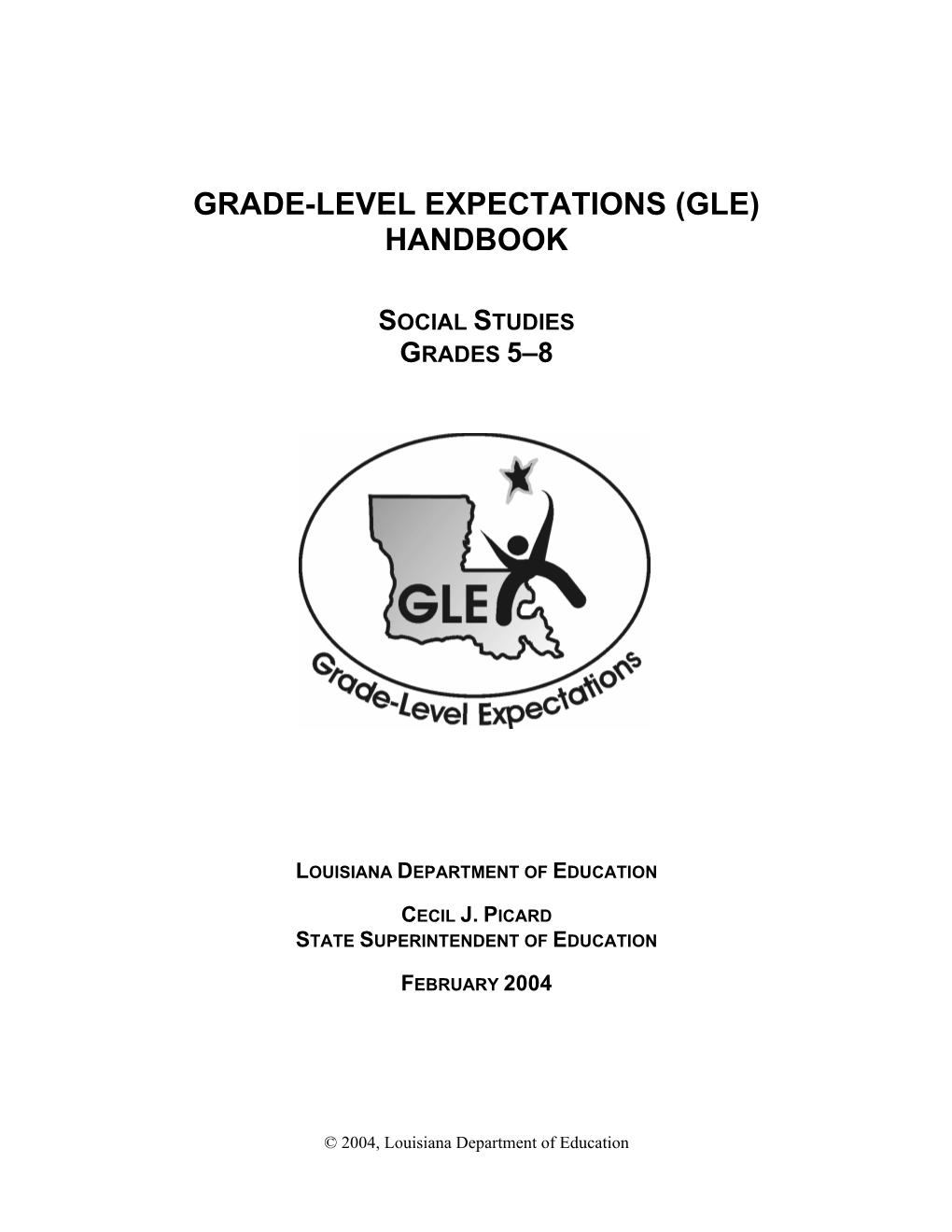 Grade-Level Expectations (Gle) Handbook