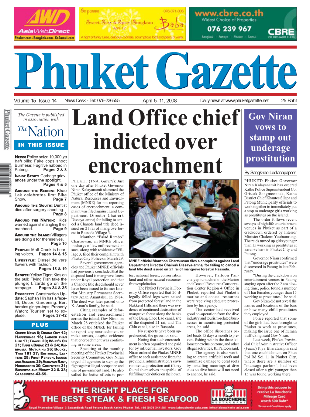 Land Office Chief Indicted Over Encroachment
