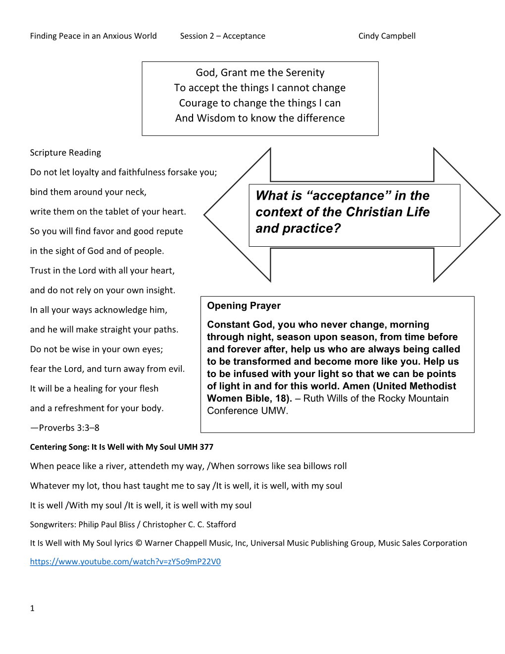 What Is “Acceptance” in the Context of the Christian Life and Practice?