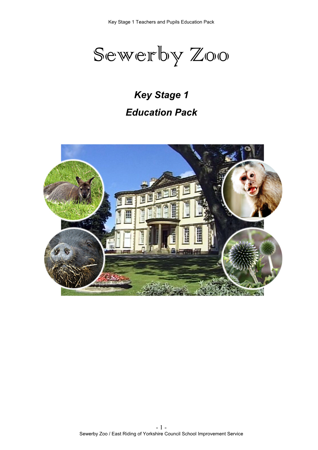 Sewerby Hall Educational Resource Pack