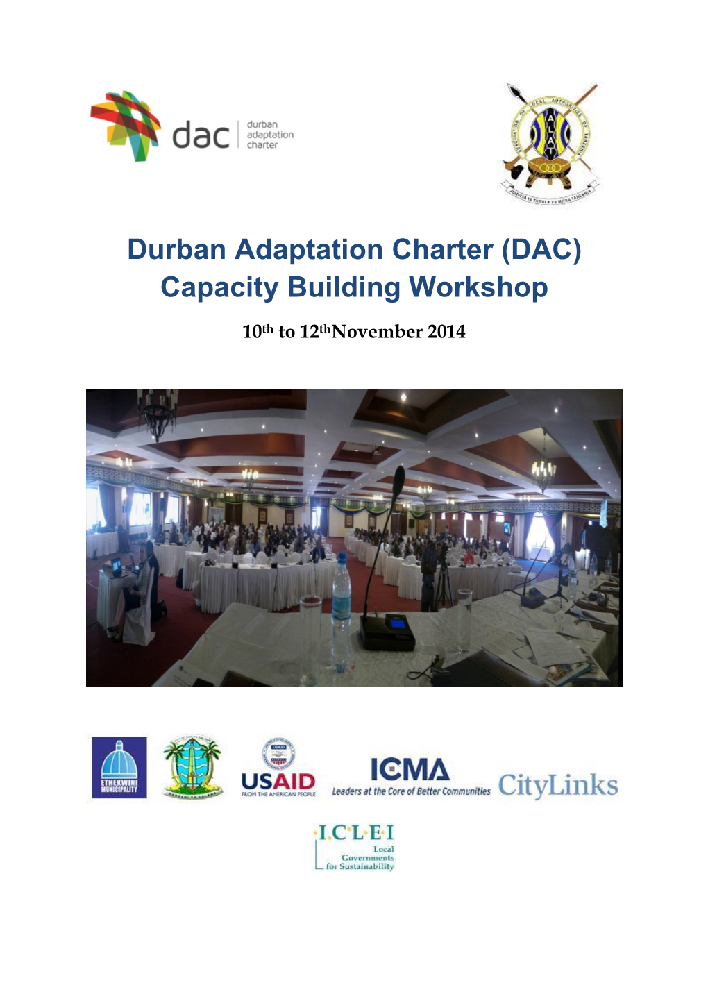 Durban Adaptation Charter (DAC) Capacity Building Workshop