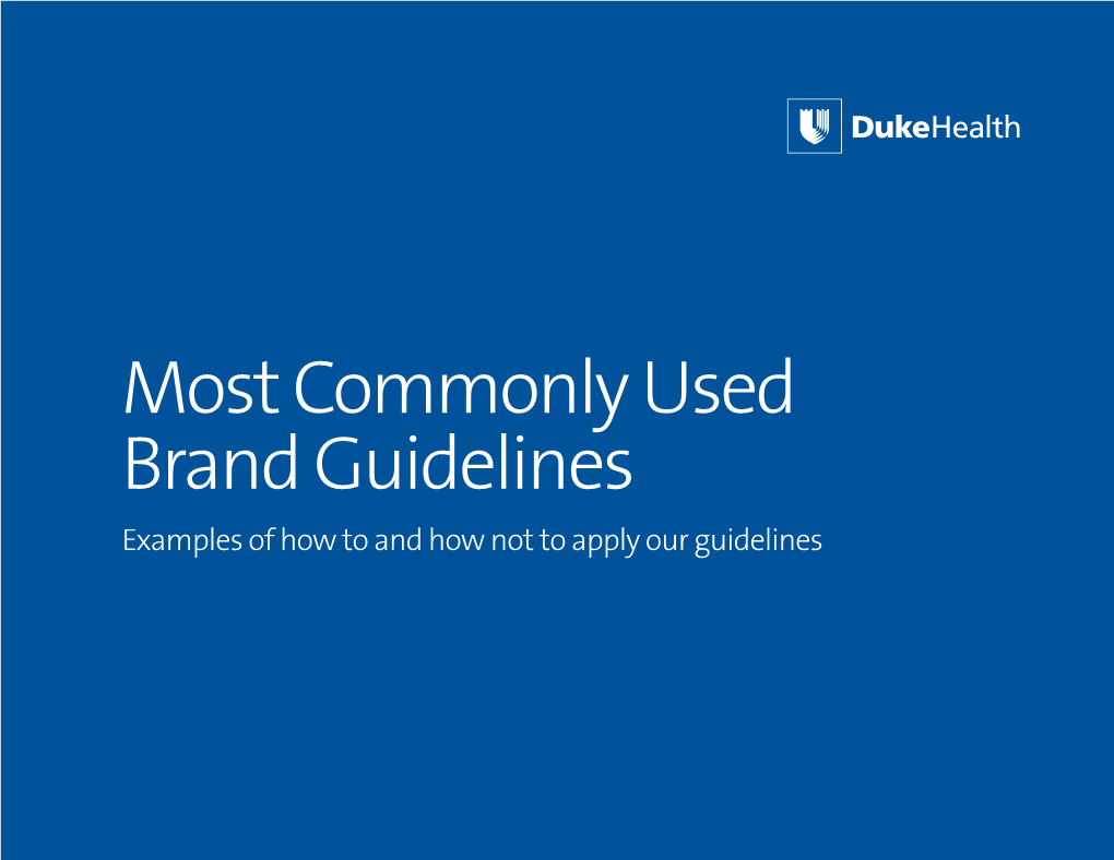 PDF: Common Brand Guideline Questions with Examples