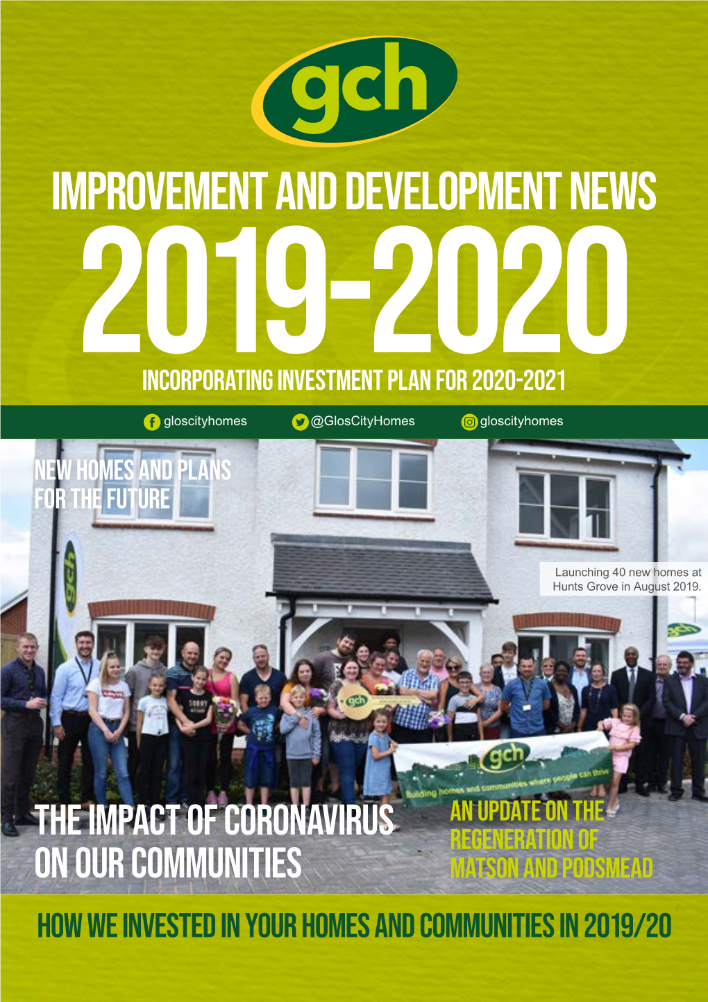 Improvement and Development News 2019-2020 Incorporating Investment Plan for 2020-2021