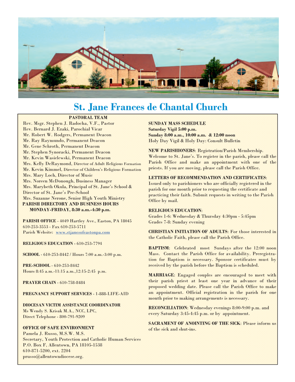 St Jane Frances De Chantal Church