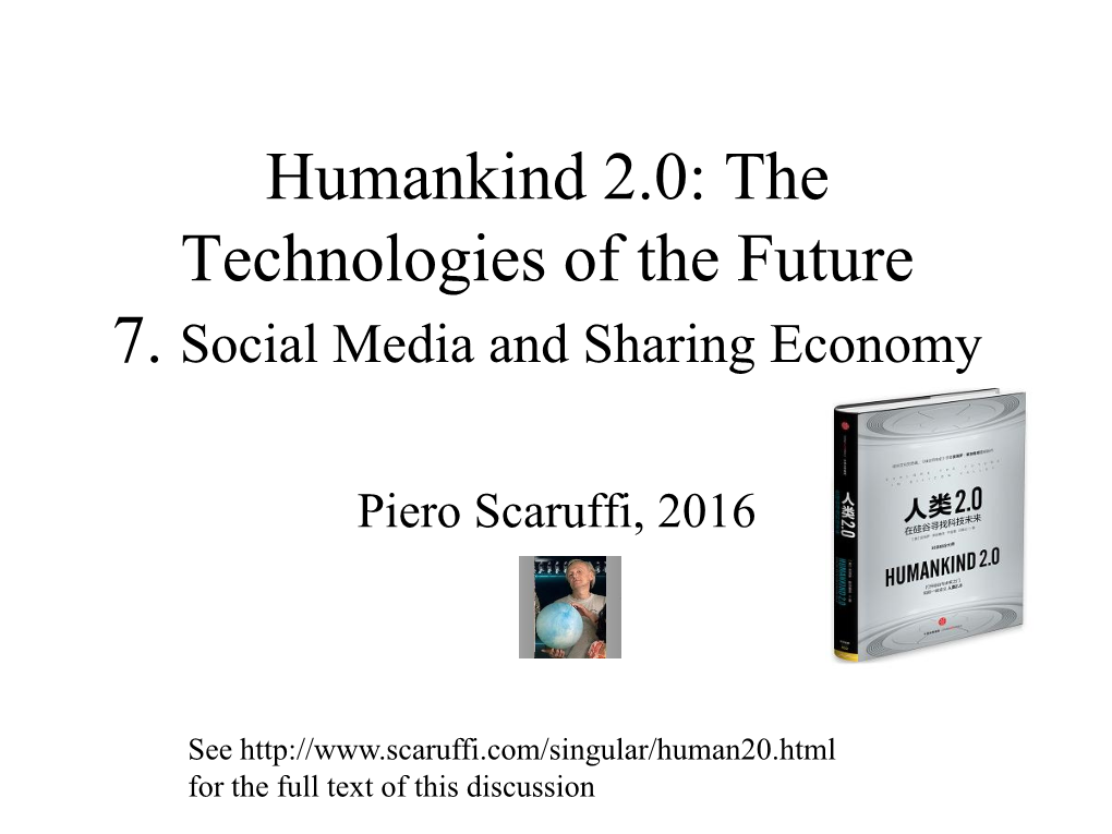 Social Media and Sharing Economy