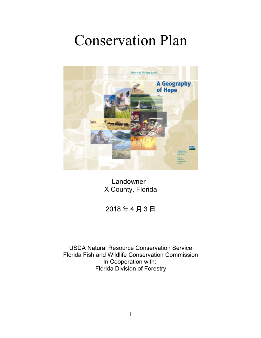 Wildlife Habitat Development Plan (WHDP) for The