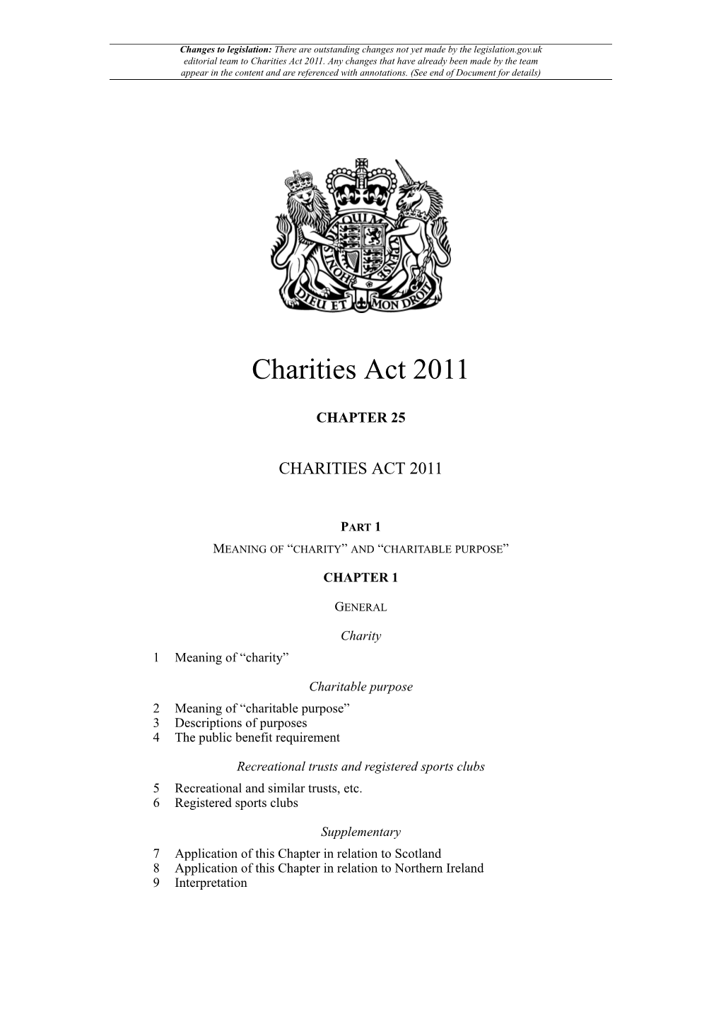 Charities Act 2011