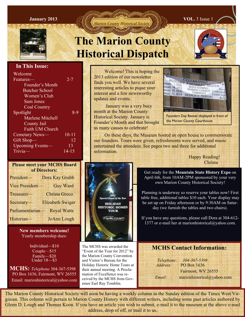 The Marion County Historical Dispatch