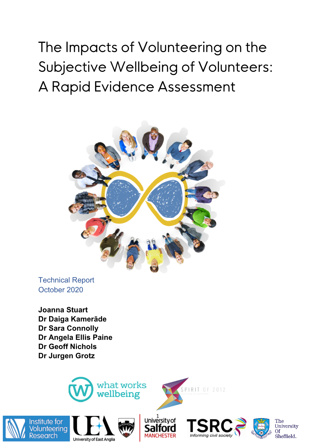 Impacts of Volunteering on the Subjective Wellbeing of Volunteers: a Rapid Evidence Assessment