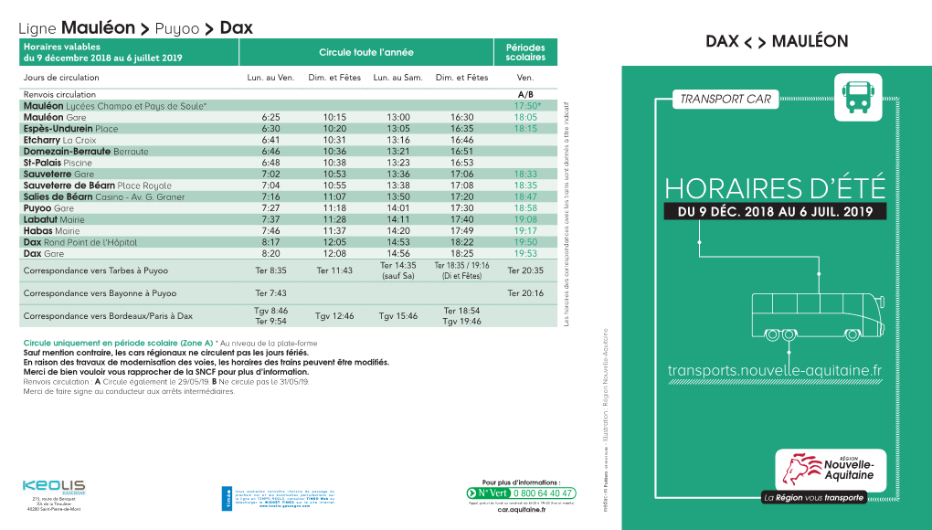 Horaires D'été