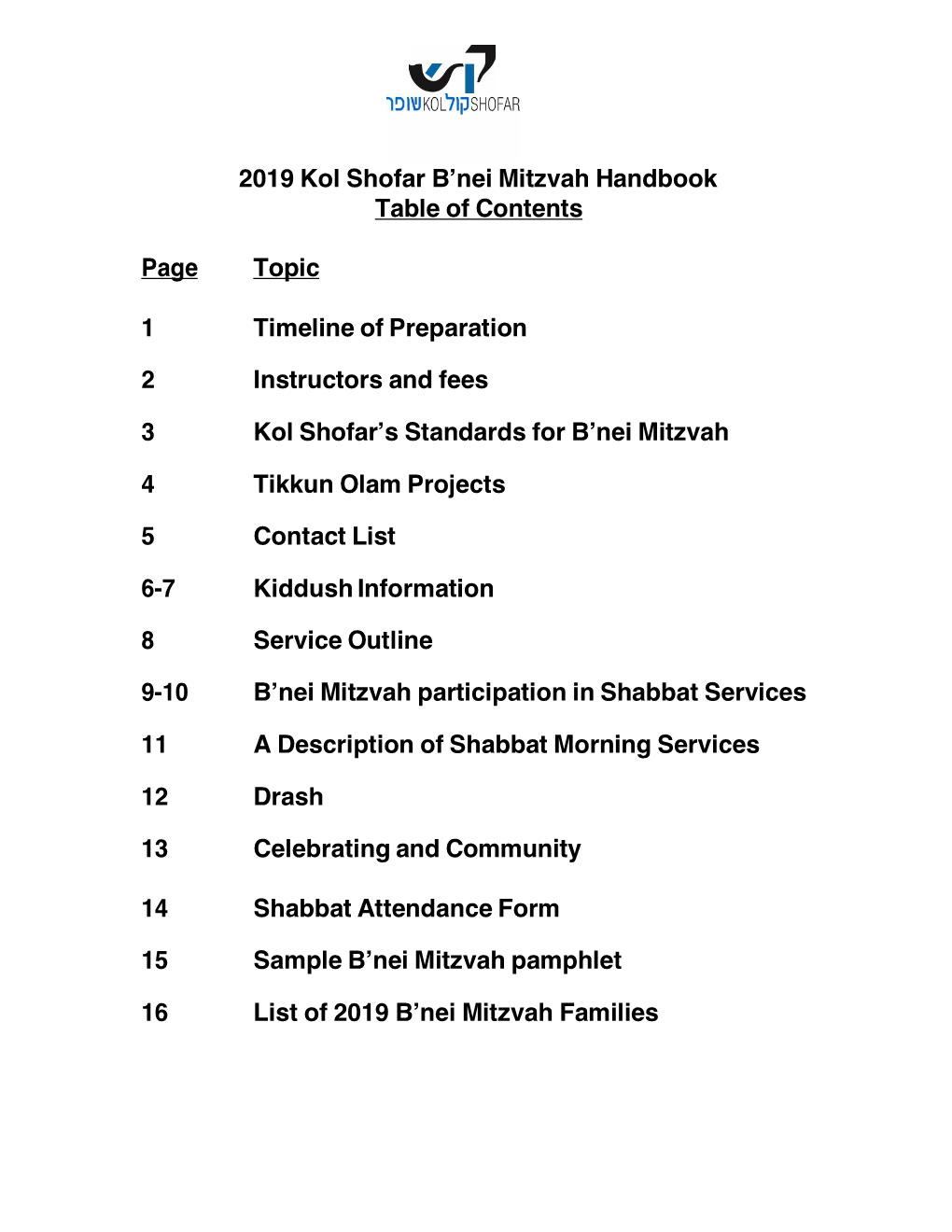 Bnei Mitzvah Manual 2019 Final