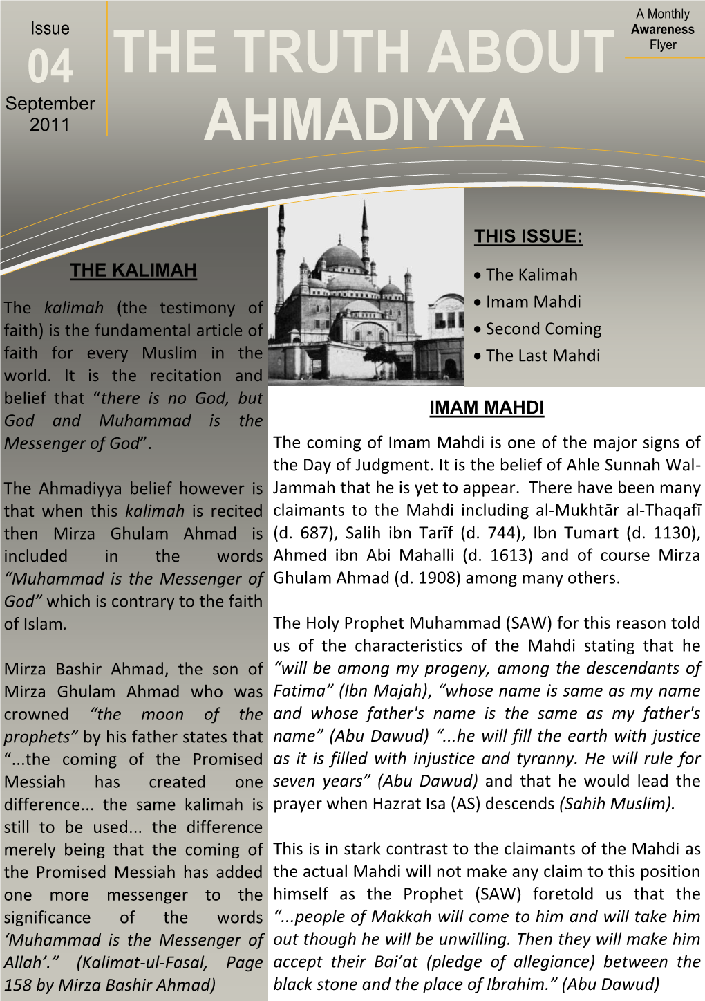 The Truth About Ahmadiyya