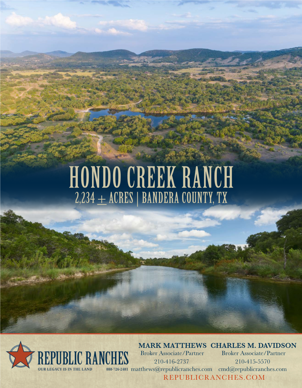 Hondo Creek Ranch 2,234 + Acres | Bandera County, Tx