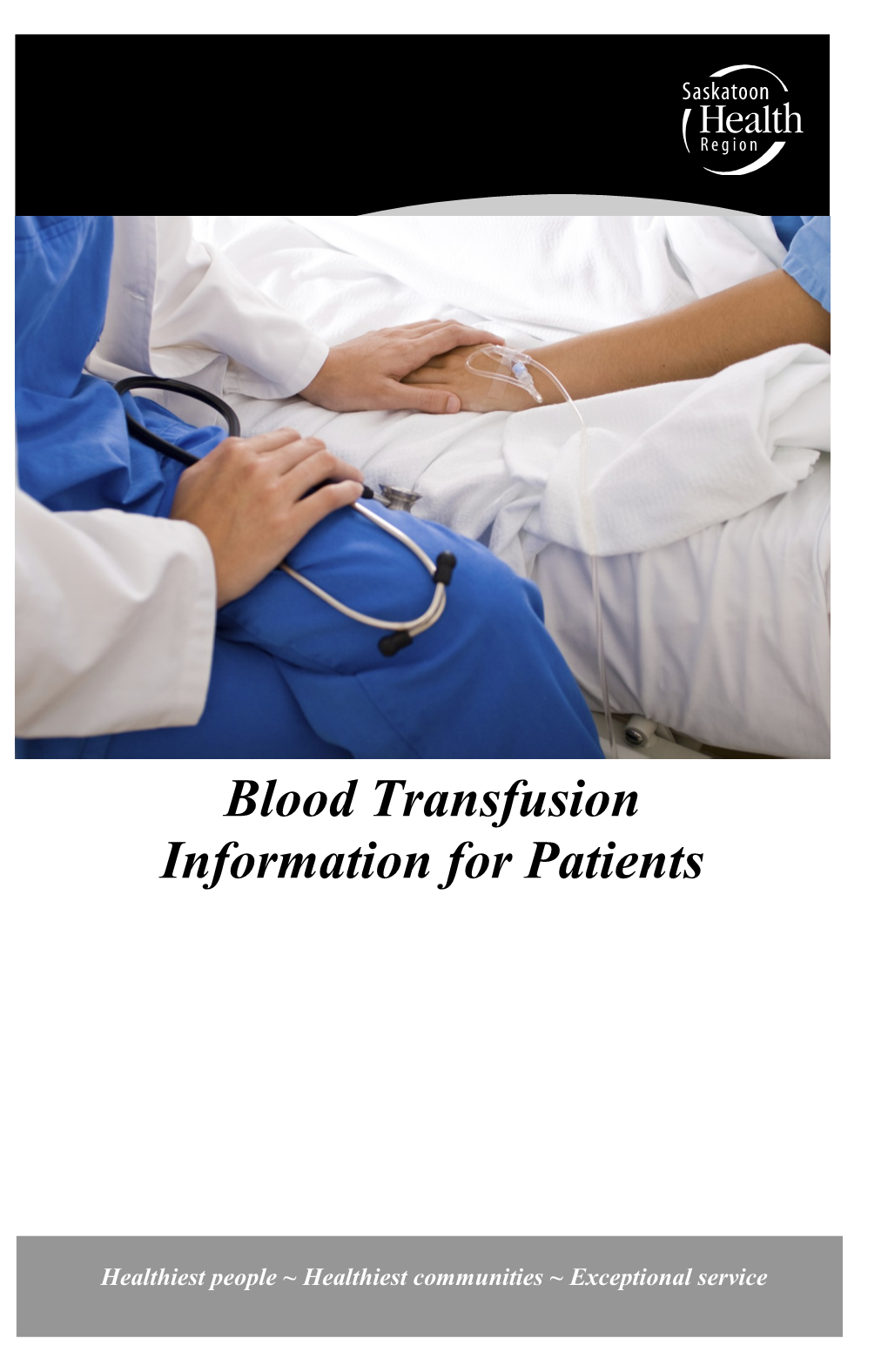 Information For Patients On Blood Transfusion