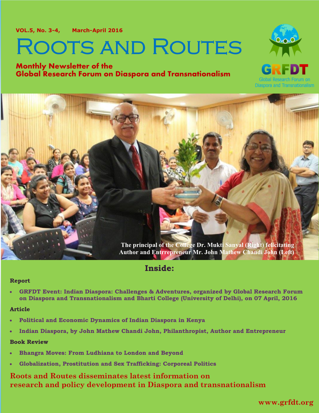 March-April 2016 Roots and Routes