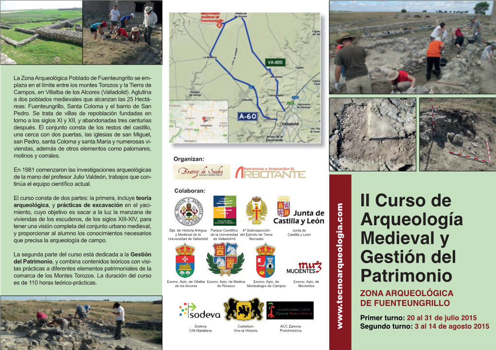 II Curso De Arqueología Medieval Y Gestión Del Patrimonio