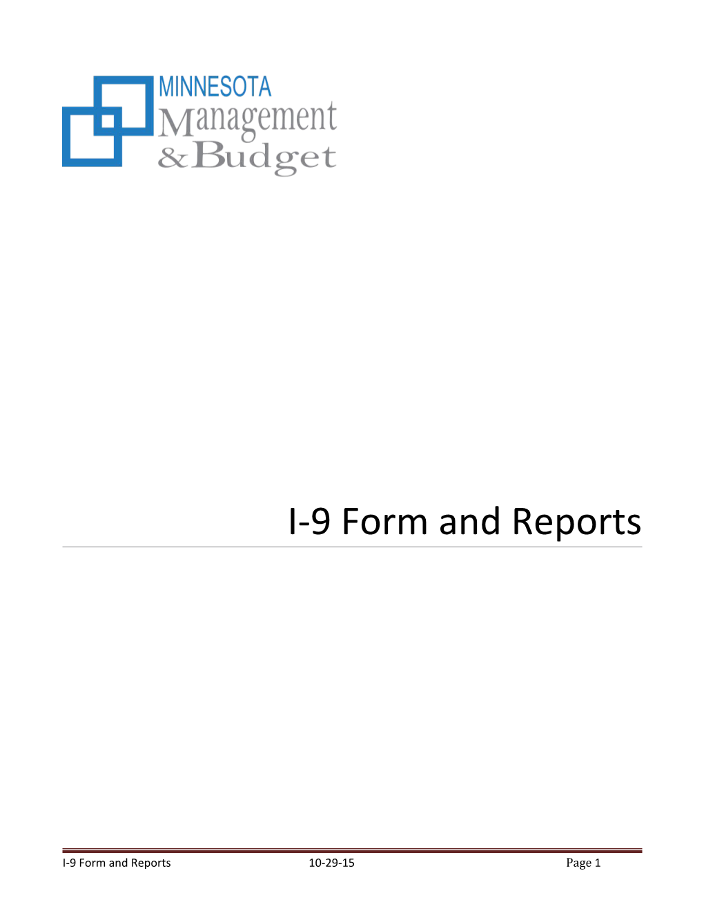 I-9 Form and Reports