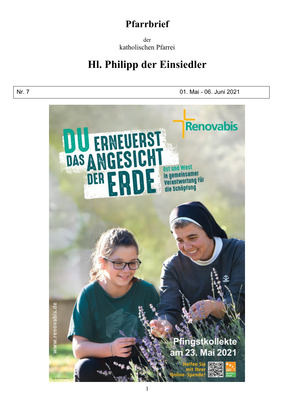 Hl. Philipp Der Einsiedler