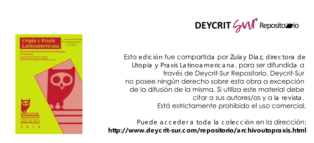 Esta Edición Fue Compartida Por Zulay Díaz, Directora De Utopía Y Praxis