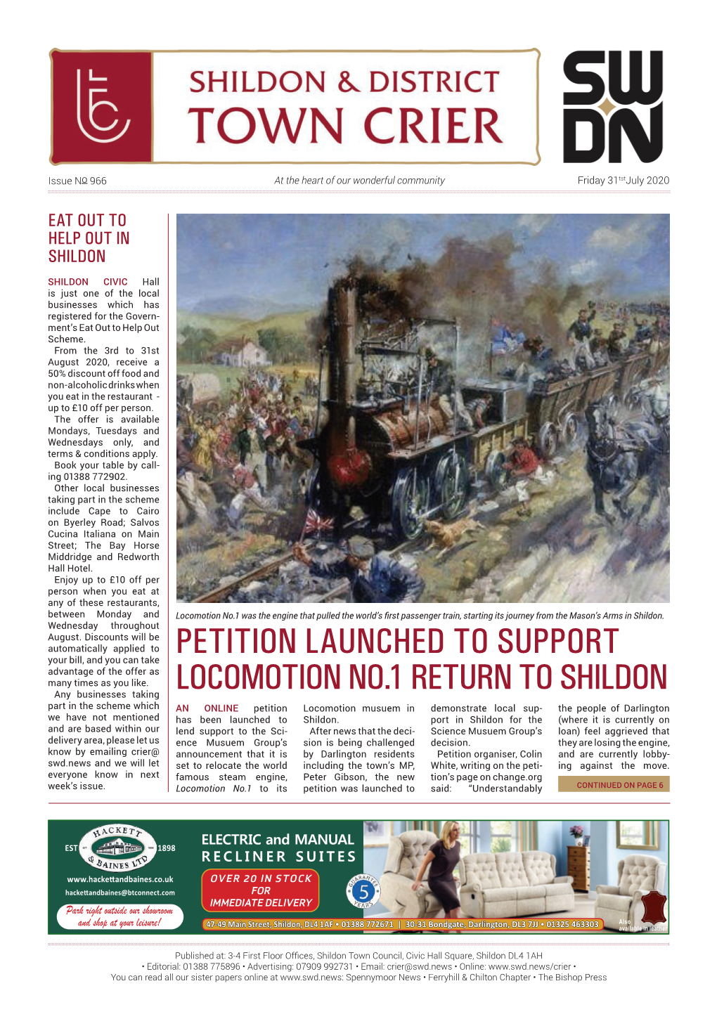 Petition Launched to Support Locomotion No.1 Return To