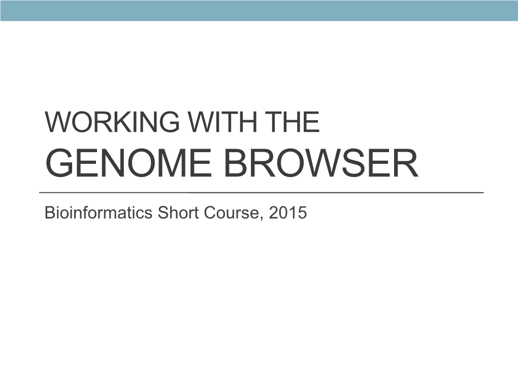 Genome Browser