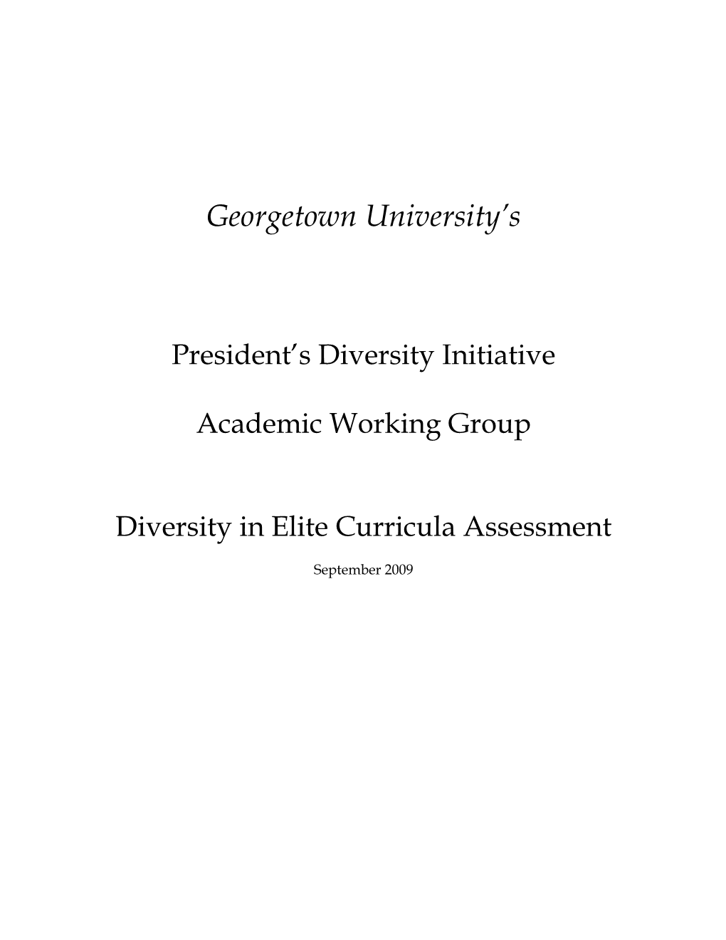 Georgetown University's