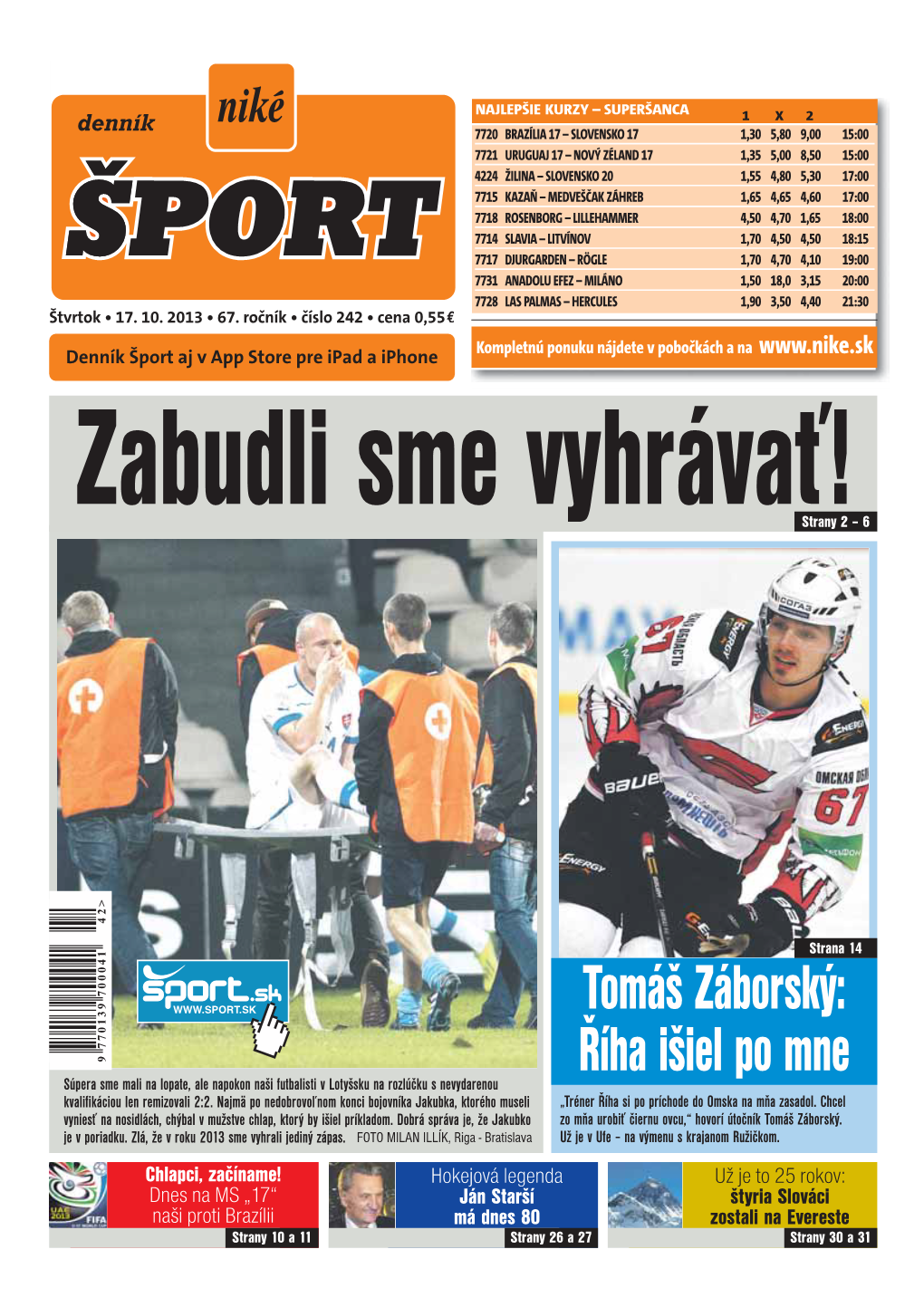 Tomáš Záborský: Říha Išiel Po Mne Súpera Sme Mali Na Lopate, Ale Napokon Naši Futbalisti V Lotyšsku Na Rozlúčku S Nevydarenou Kvalifikáciou Len Remizovali 2:2