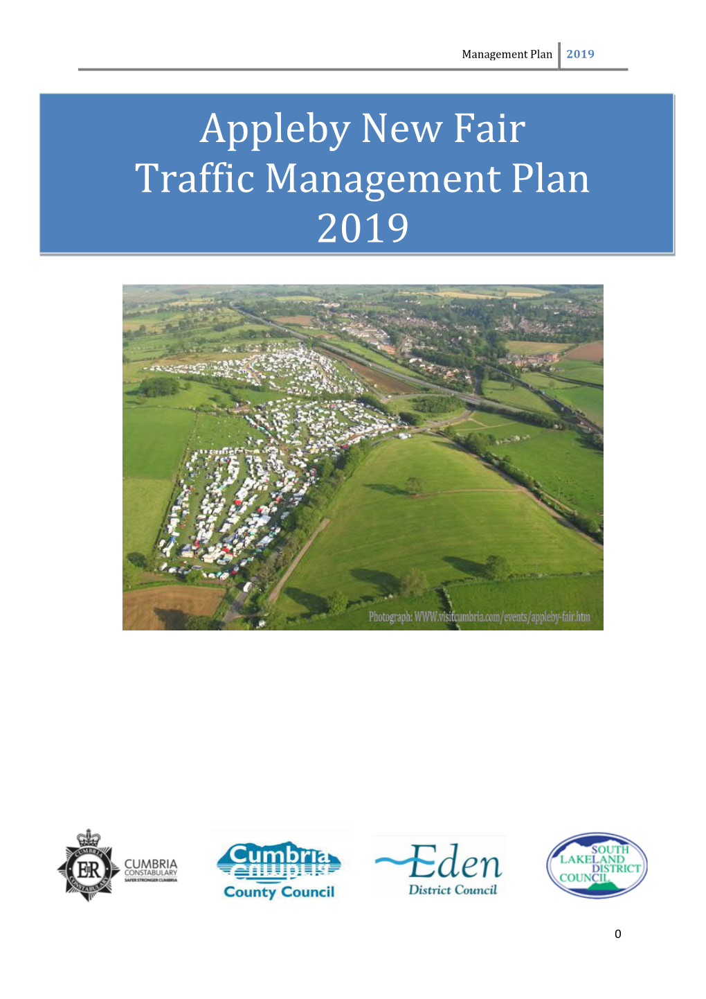 Appleby Horse Fair Traffic Management Plan 2019