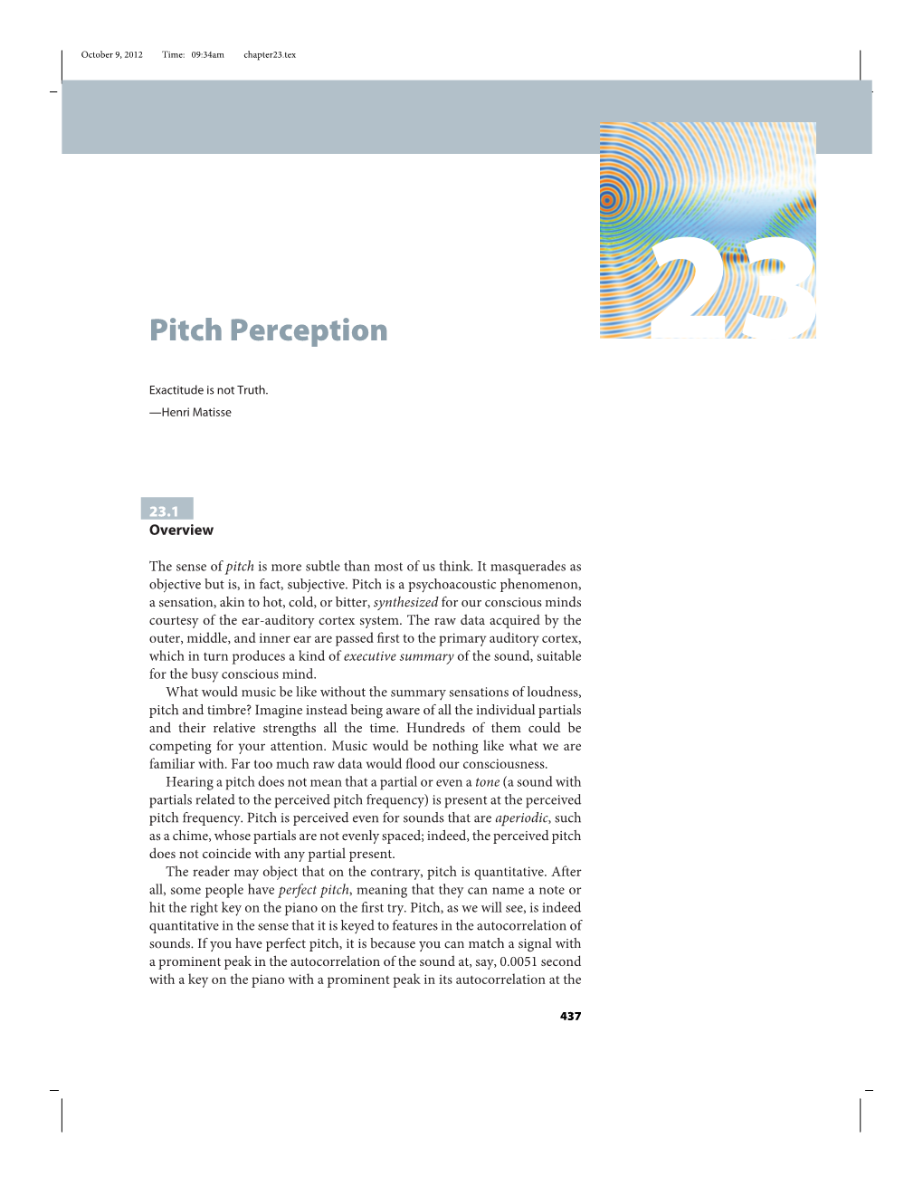 Pitch Perception