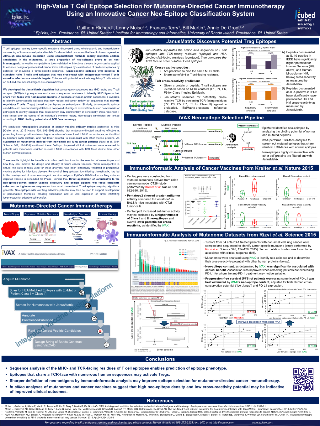 High-Value T Cell Epitope Selection for Mutanome-Directed Cancer Immunotherapy Using an Innovative Cancer Neo-Epitope Classification System