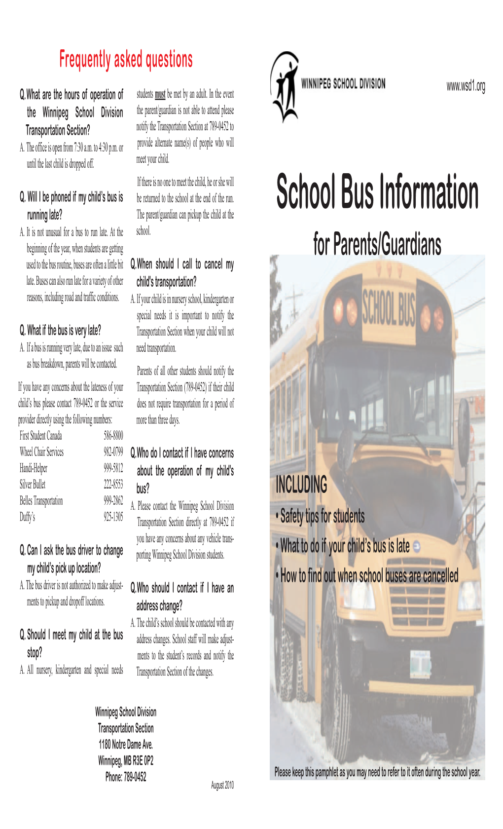 School Bus Pamphlet 2.Qxp