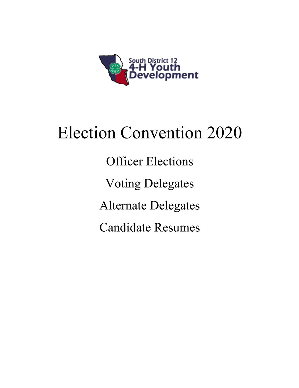 Election Convention 2020