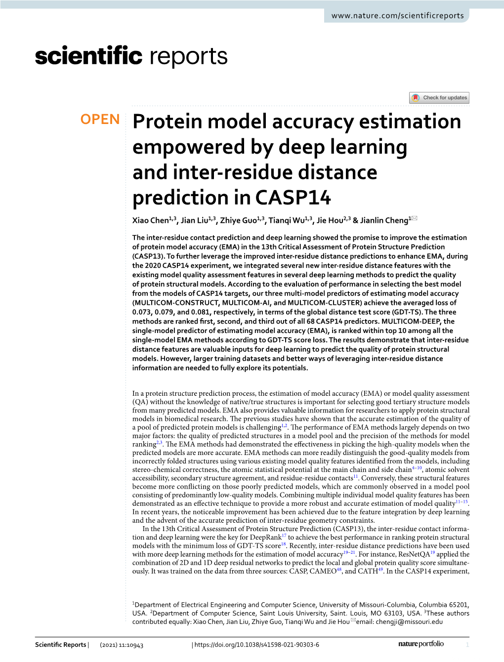 Protein Model Accuracy Estimation Empowered by Deep Learning And