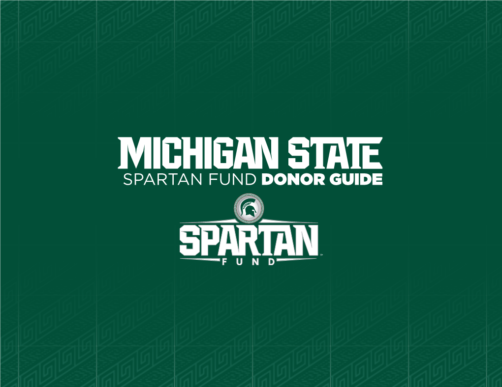 Spartan Fund Donor Guide