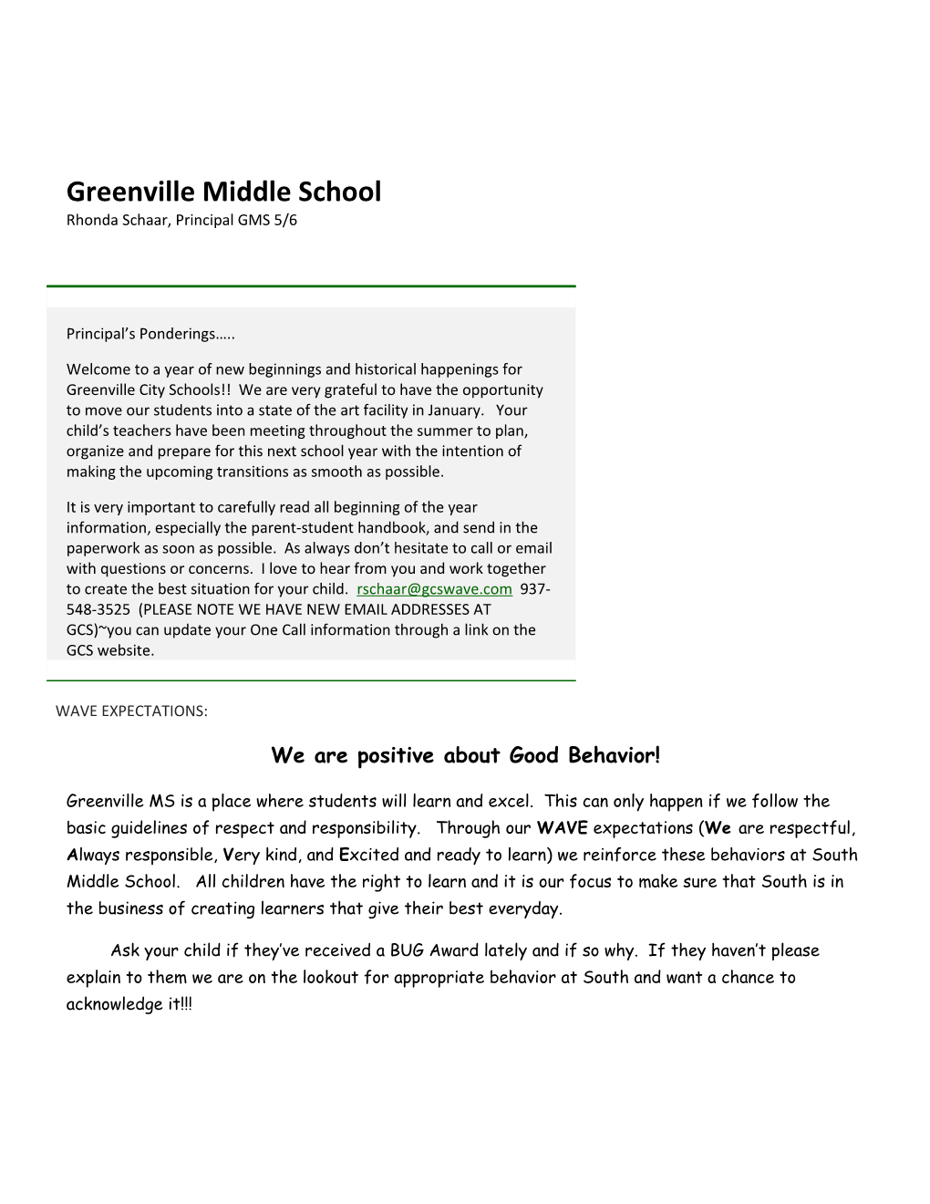 Greenville Middle School