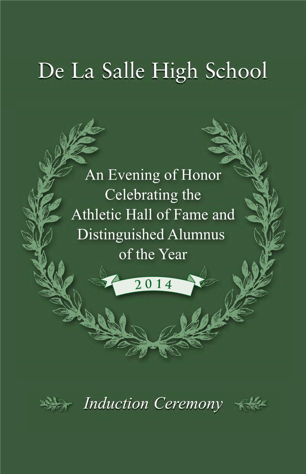2014 Hall of Fame Program