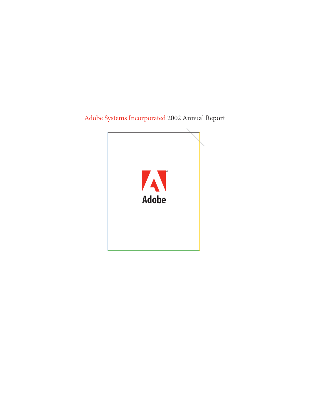 Adobe Annual Report 2002