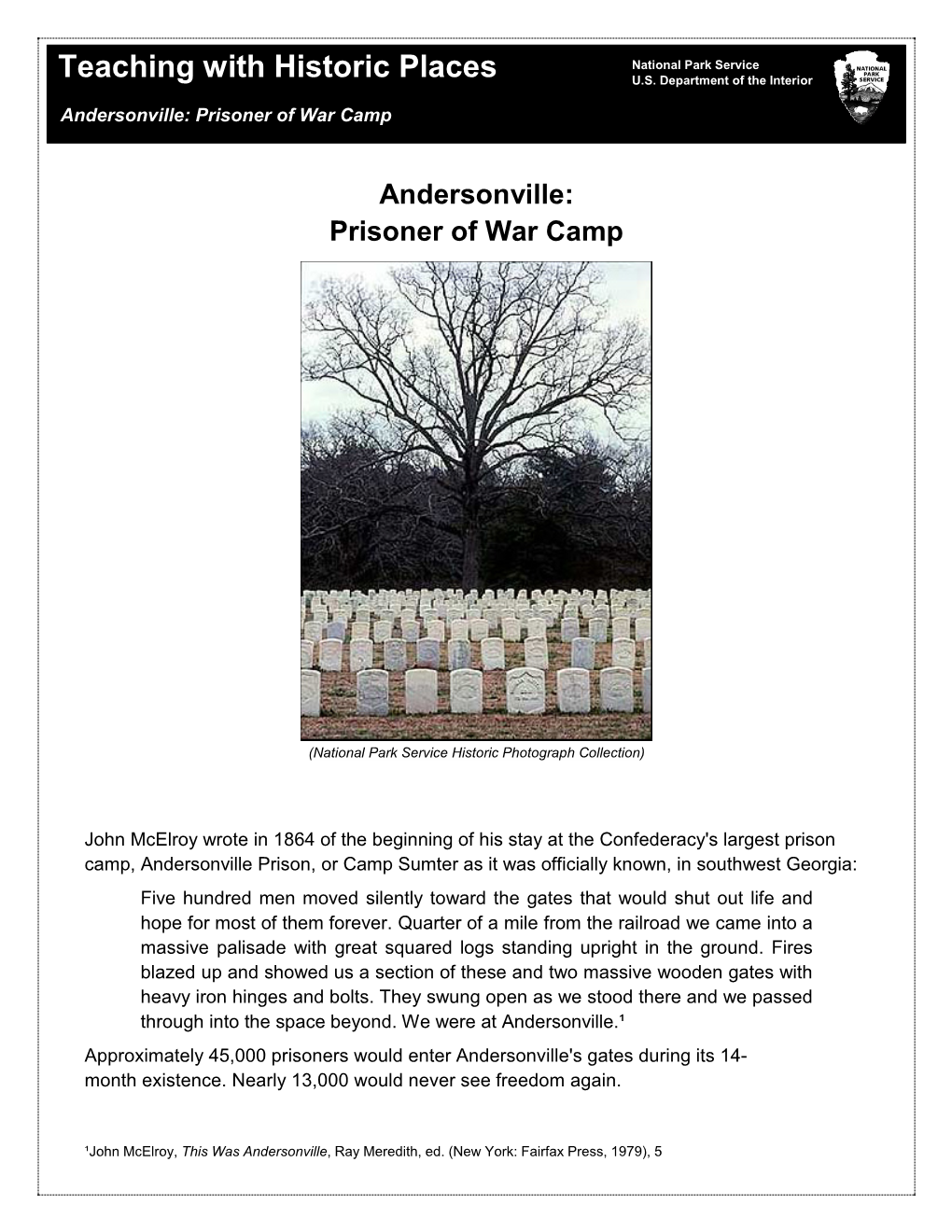 Andersonville: Prisoner of War Camp