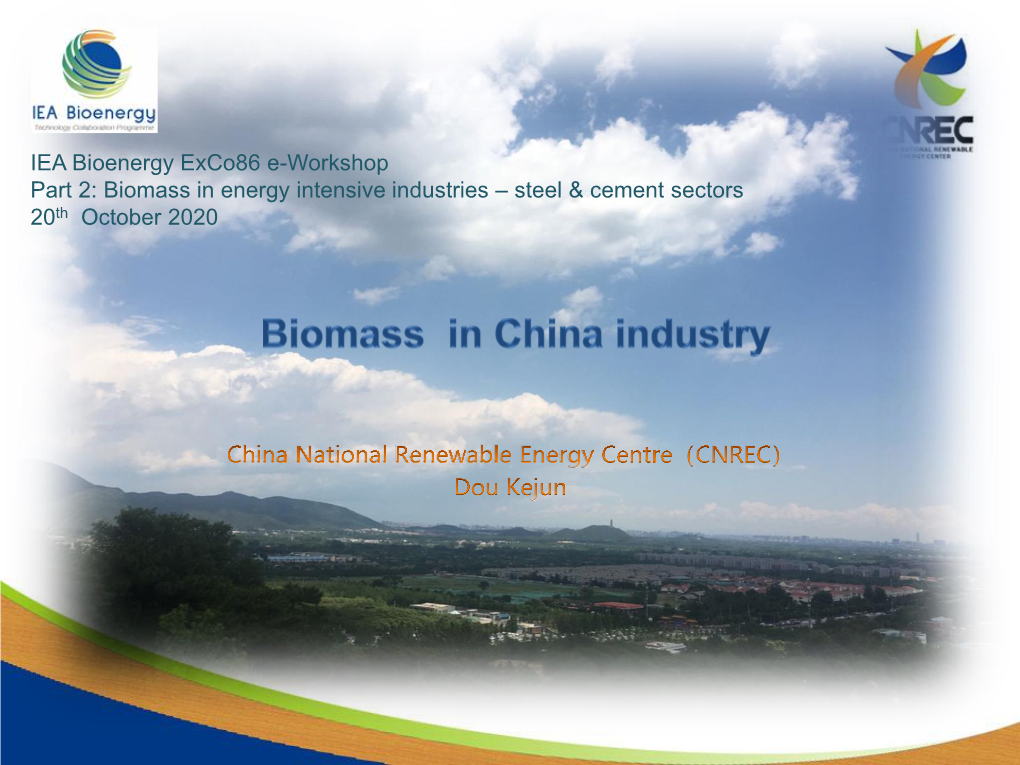 Biomass in Chinese Industry