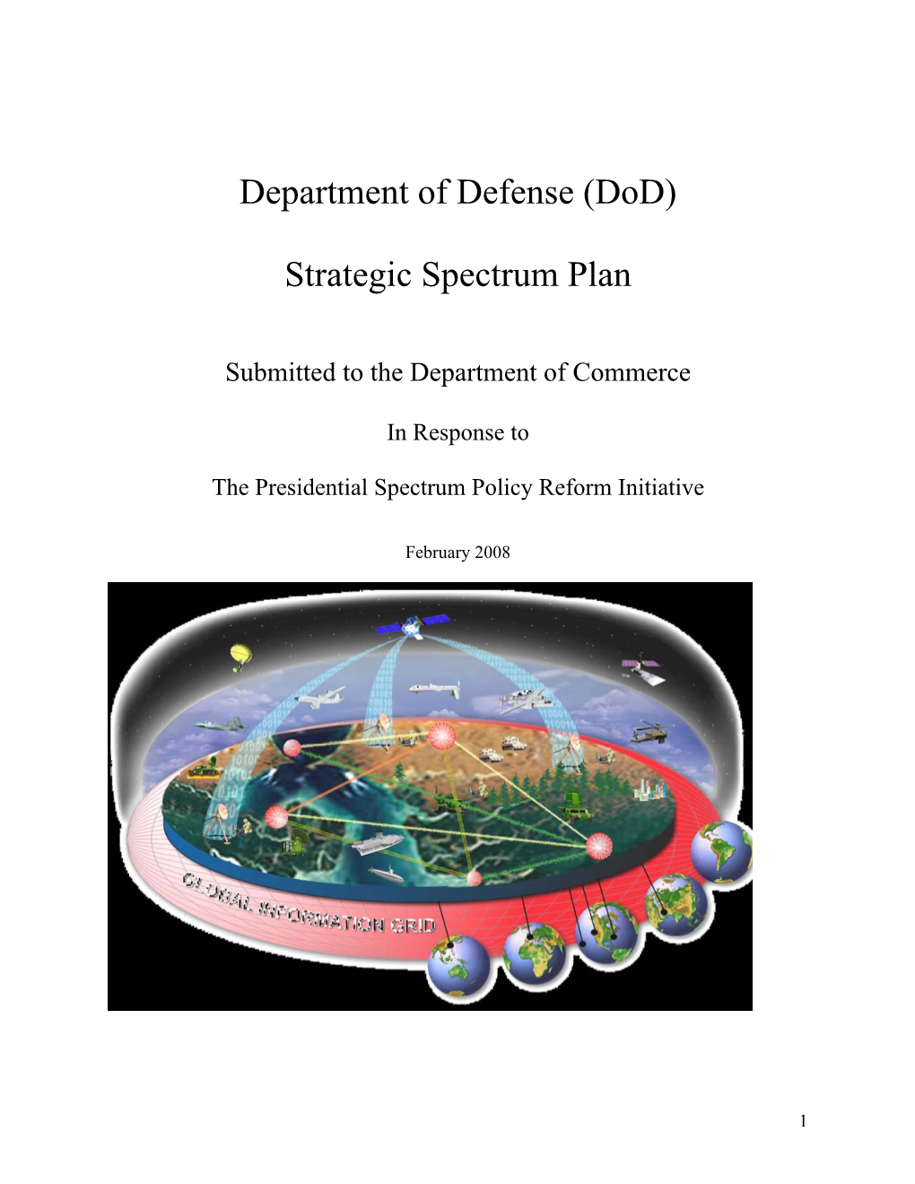 Department of Defense (Dod) Strategic Spectrum Plan