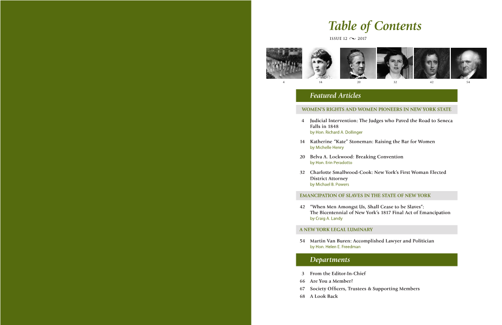 Table of Contents