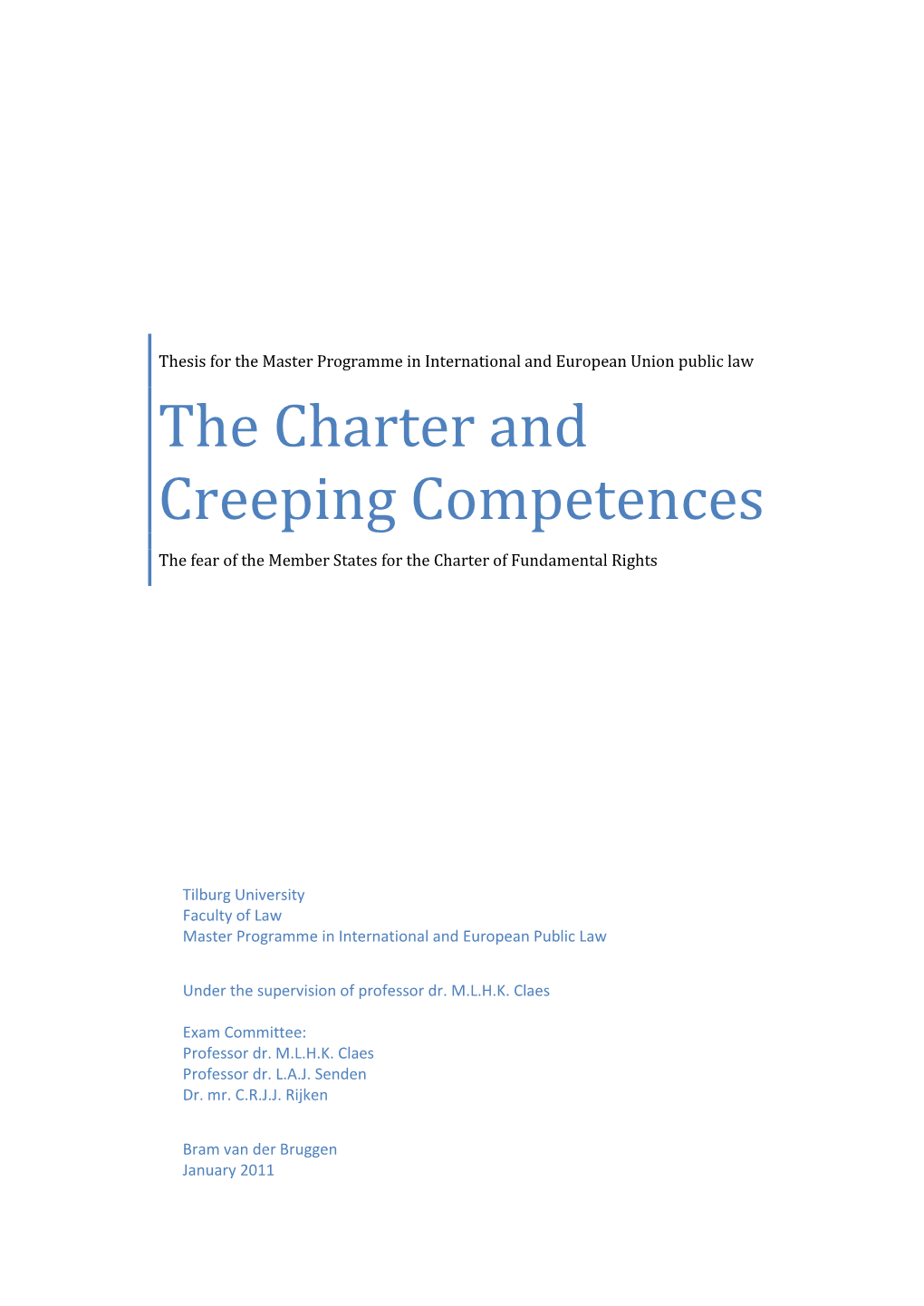 The Charter and Creeping Competences