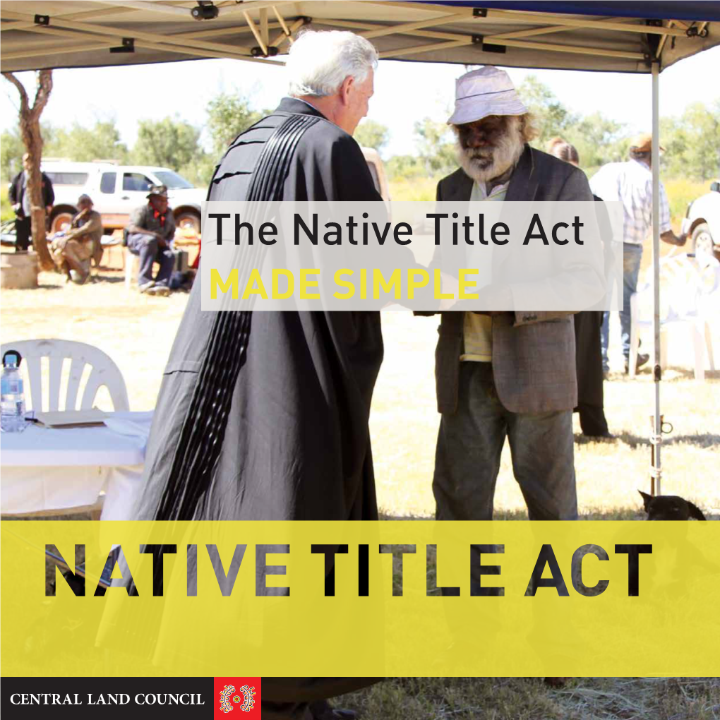 Native Title Act Made Simple