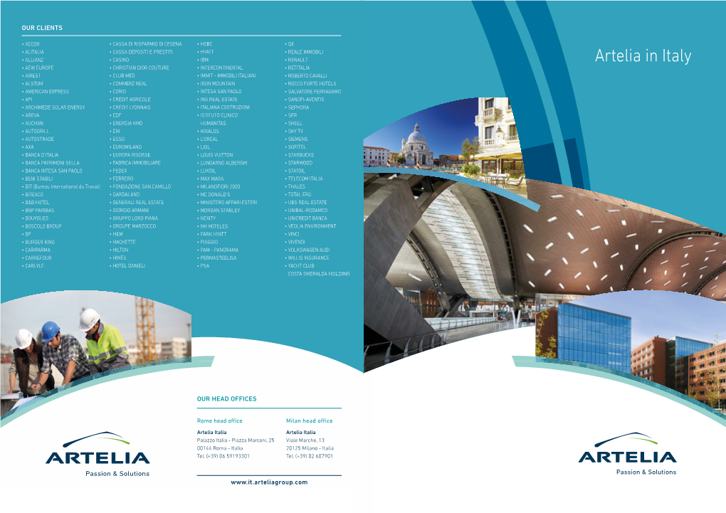 Artelia in Italy