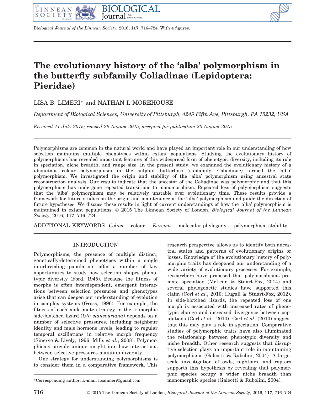 Polymorphism in the Butterfly Subfamily