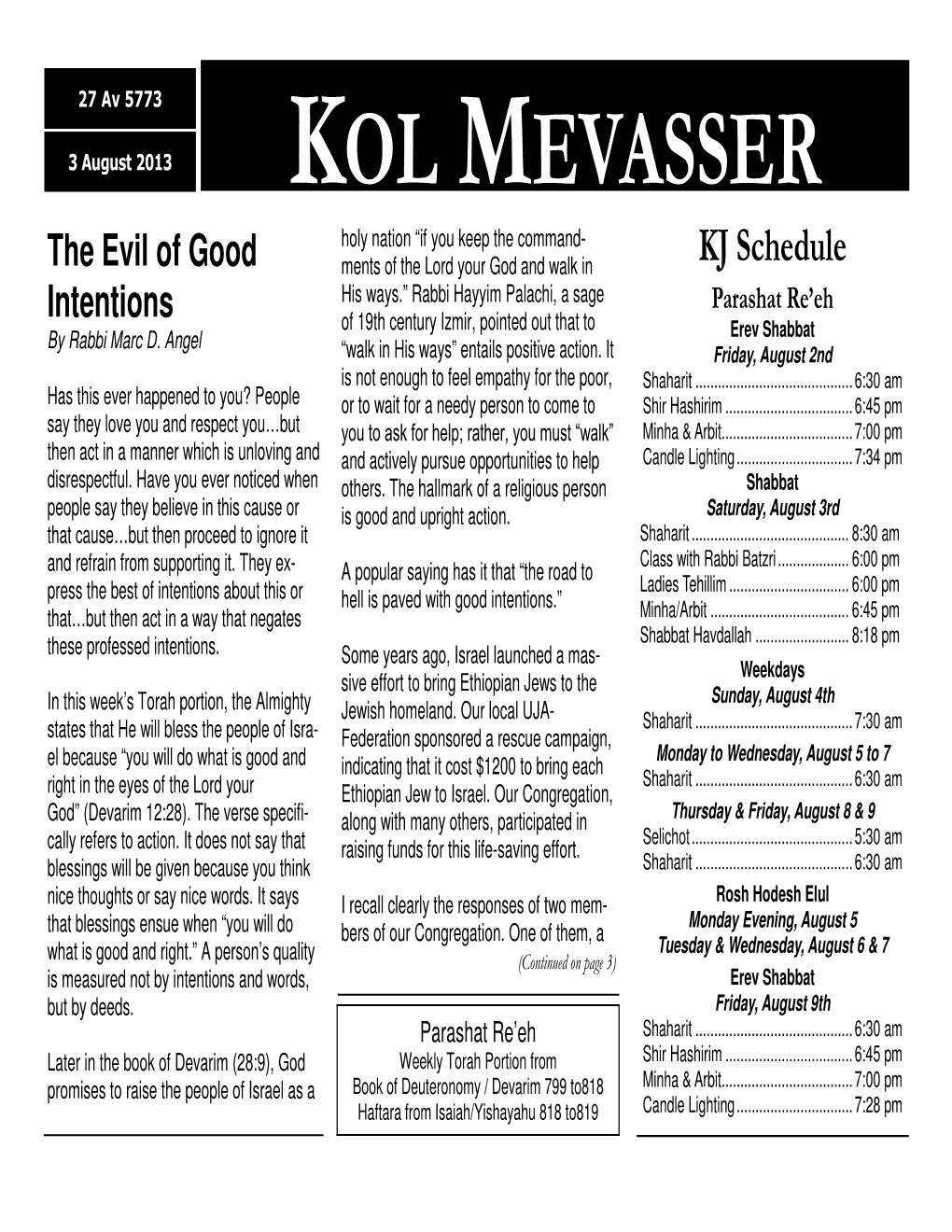 Kol Mevasser