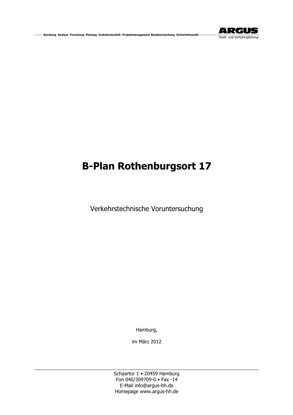 B-Plan Rothenburgsort 17
