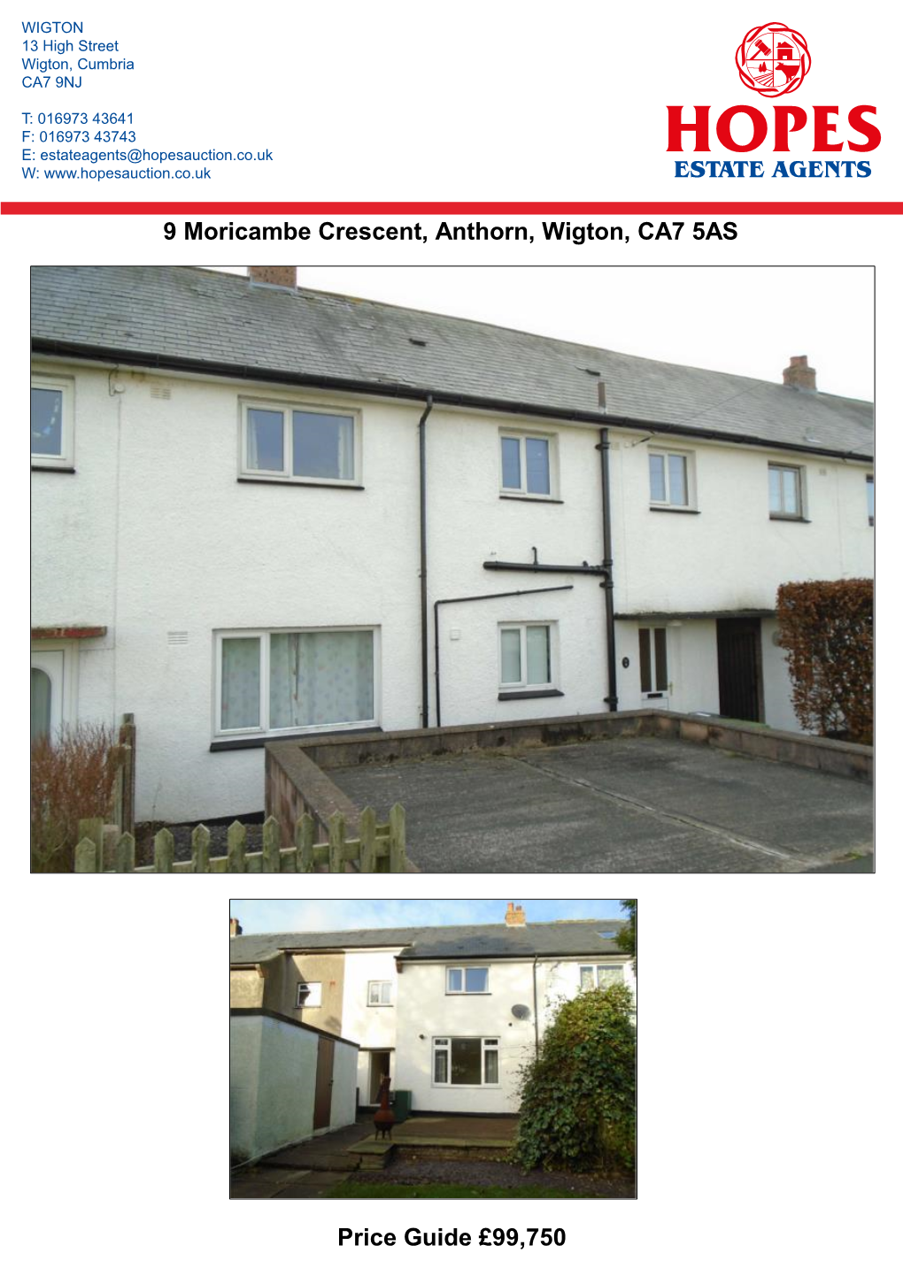 9 Moricambe Crescent, Anthorn, Wigton, CA7 5AS Price Guide